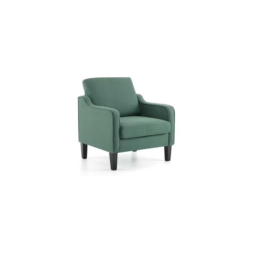 VINGLI Accent Chair, Linen Upholstered Armchair, 380 LBS, Living Room