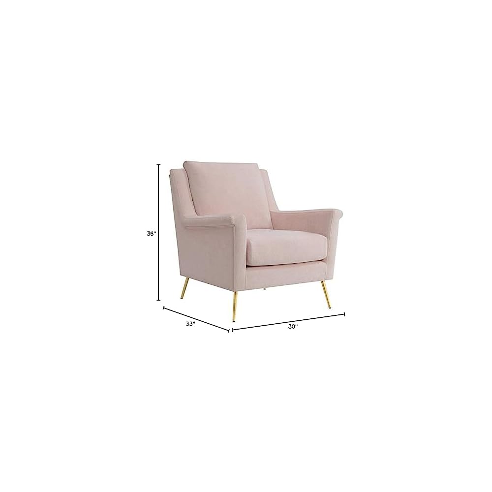 Furnishings Lincoln Accent Chair in Blush - Modern/Contemporary