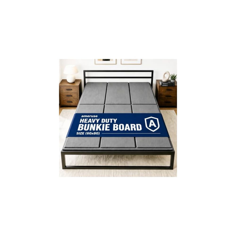 Heavy Duty Queen Bunkie Board 60x80, 10mm Foldable Under Bed Support