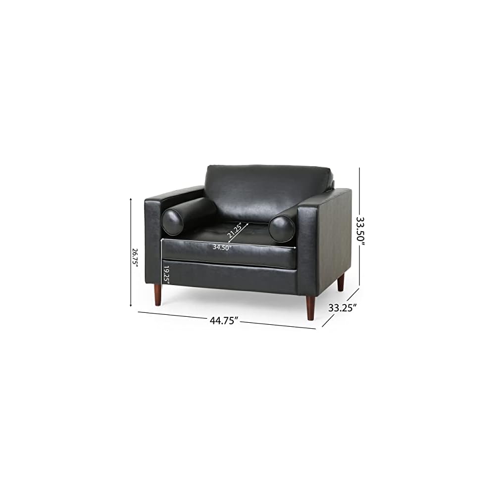 Christopher Knight Home Malinta Club Chair, Midnight + Espresso