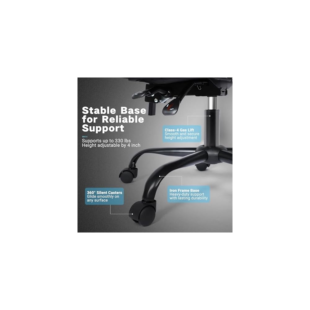 Gaming Chair, Ergonomic Computer Chair with Footrest and Lumbar Support, Height Adjustable Office Chair with 360° Swivel Seat and Headrest