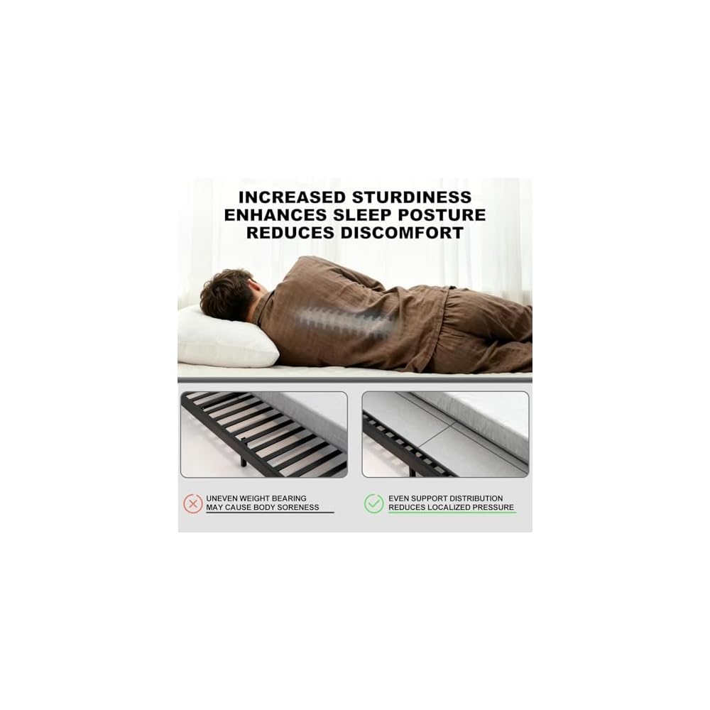 Heavy Duty Queen Bunkie Board 60x80, 10mm Foldable Under Bed Support
