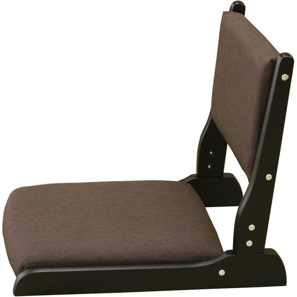 Cushioned Japanese Floor Chair Wooden Floor Chair Folding Japanese Floor Chair Japanese-Style Seat backrest Low Chair Japanese-Style Room Floor Chair Simple Chair (11)