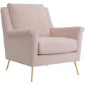 Furnishings Lincoln Accent Chair in Blush - Modern/Contemporary