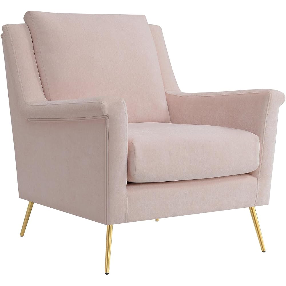 Furnishings Lincoln Accent Chair in Blush - Modern/Contemporary