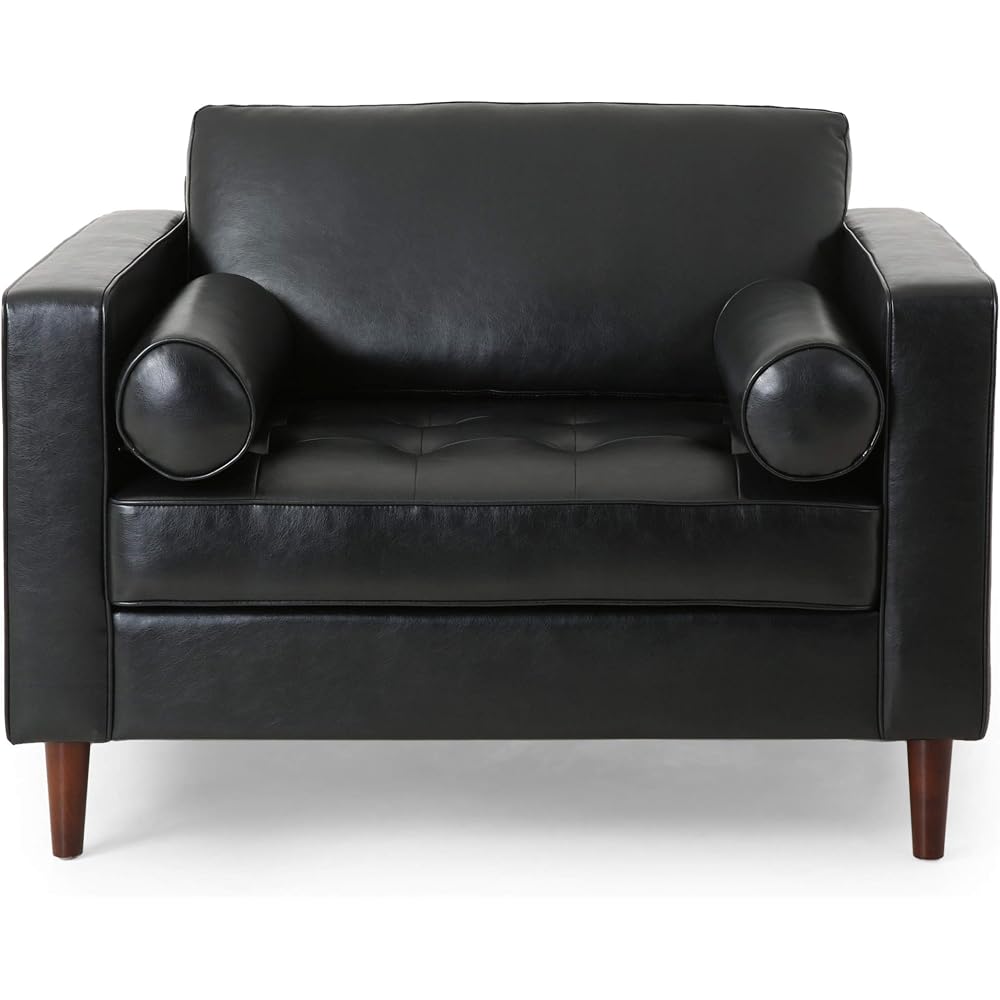 Christopher Knight Home Malinta Club Chair, Midnight + Espresso